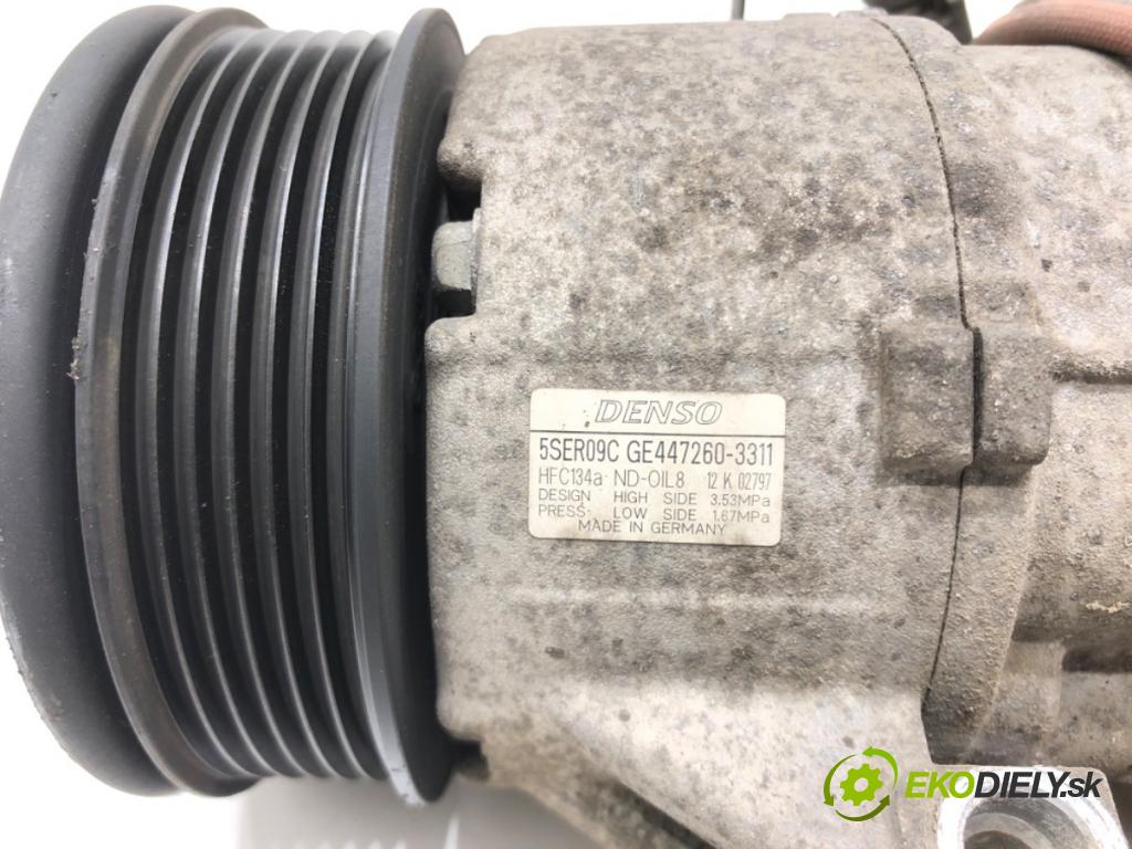 TOYOTA YARIS (_P9_) 2005 - 2014    1.33 VVT-i (NSP90_) 74 kW [100 KM] benzyna 2008 - 2011  kompresor klimatizace GE447260-3311 (Kompresory)