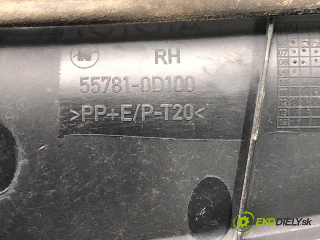 TOYOTA YARIS (_P9_) 2005 - 2014    1.33 VVT-i (NSP90_) 74 kW [100 KM] benzyna 2008 - 2011  Torpédo, plast pod čelné okno 55783-0D040 (Torpéda)