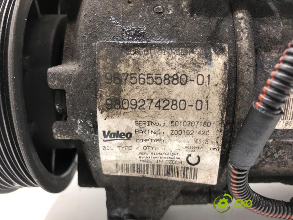 PEUGEOT 308 SW II (LC_, LJ_, LR_, LX_, L4_) 2014 - 2021    1.6 BlueHDi 100 73 kW [99 KM] olej napędowy 2014 - 2021  kompresor klimatizace 9675655880 (Kompresory)