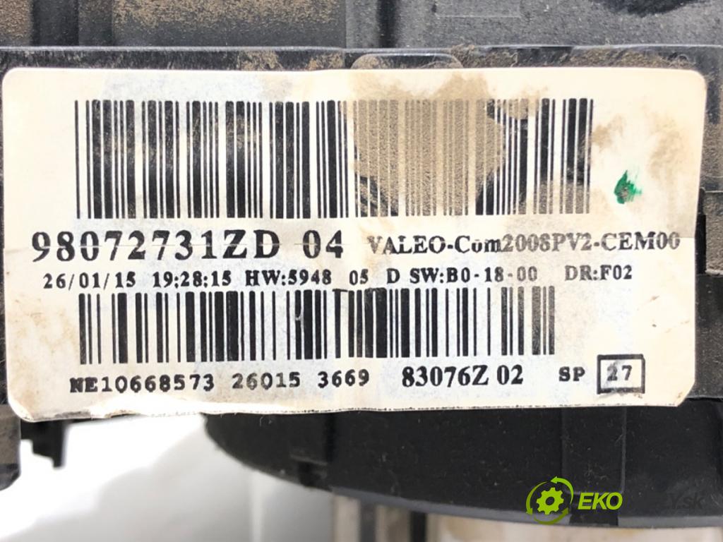 PEUGEOT 308 SW II (LC_, LJ_, LR_, LX_, L4_) 2014 - 2021    1.6 BlueHDi 100 73 kW [99 KM] olej napędowy 2014 - 2021  Prepínač kombinovaný 98072731ZD (Prepínače, spínače, tlačidlá a ovládače kúrenia)