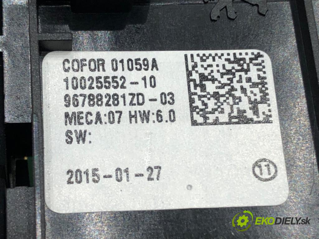 PEUGEOT 308 SW II (LC_, LJ_, LR_, LX_, L4_) 2014 - 2021    1.6 BlueHDi 100 73 kW [99 KM] olej napędowy 2014 - 2021  Prepínač okien 96788281ZD (Prepínače, spínače, tlačidlá a ovládače kúrenia)