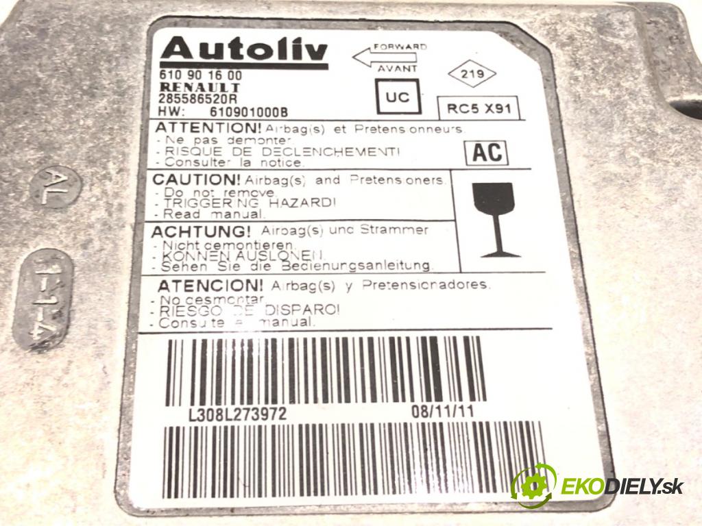 RENAULT LAGUNA III (BT0/1) 2007 - 2015    2.0 dCi (BT07, BT0J, BT14, BT1A, BT1S) 96 kW [131 KM] olej napędowy 2007 - 2015  senzor airbag 285586520R (Snímače)
