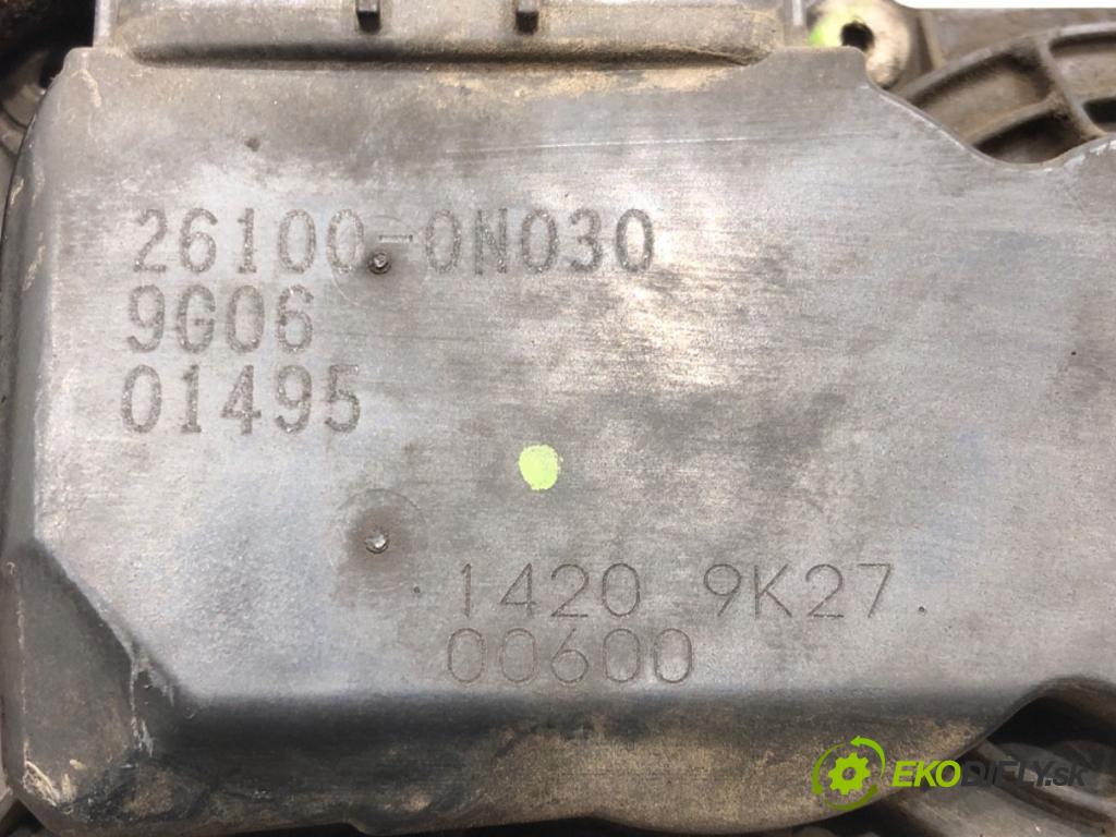 TOYOTA YARIS (_P9_) 2005 - 2014    1.4 D-4D (NLP90_) 66 kW [90 KM] olej napędowy 2005 - 2012  Škrtiaca klapka 26100-0N030 (Škrtiace klapky)