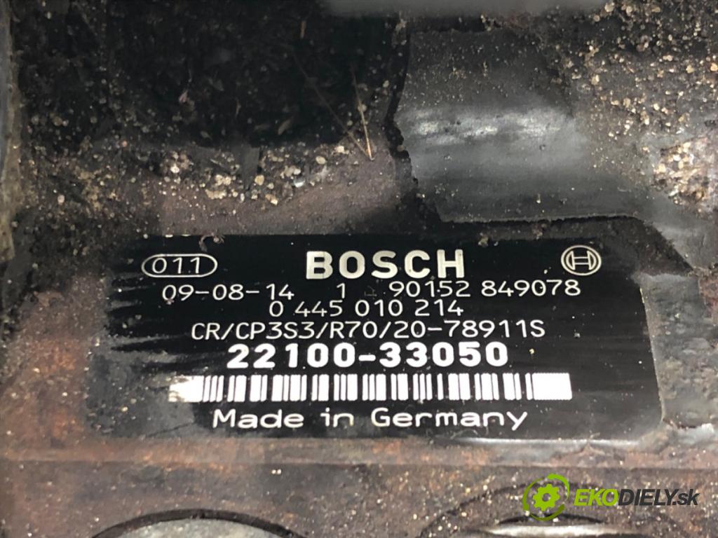 TOYOTA YARIS (_P9_) 2005 - 2014    1.4 D-4D (NLP90_) 66 kW [90 KM] olej napędowy 2005 - 2012  Pumpa vstrekovacia 0445010214 (Vstrekovacie čerpadlá)