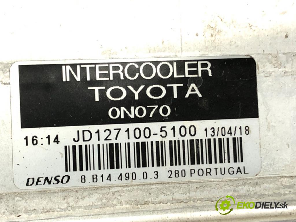 TOYOTA YARIS (_P9_) 2005 - 2014    1.4 D-4D (NLP90_) 66 kW [90 KM] olej napędowy 2005 - 2012  intercooler JD127100-5100 (Chladiče nasávaného vzduchu (intercoolery))