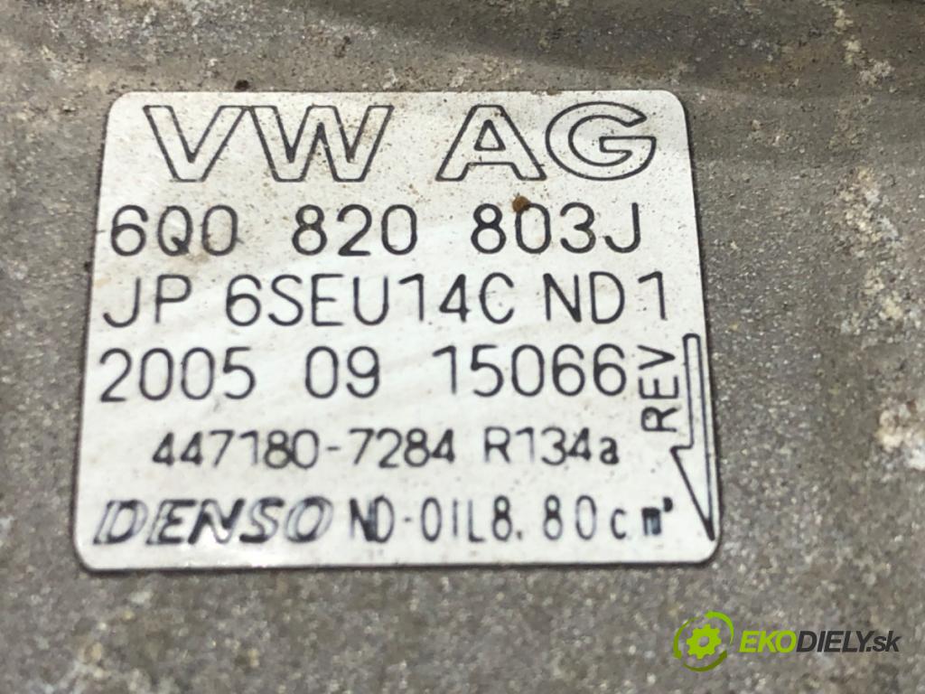 SKODA FABIA I Combi (6Y5) 2000 - 2007    1.9 TDI 74 kW [100 KM] olej napędowy 2000 - 2007  kompresor klimatizace  (Kompresory)