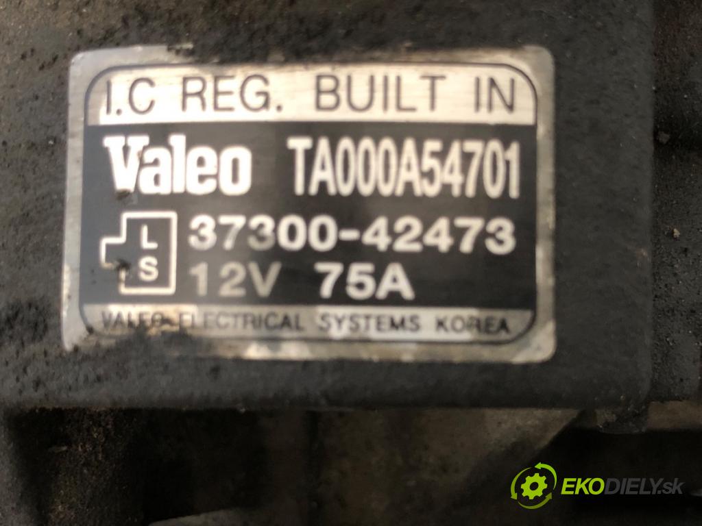 KIA K2500 Platforma / podwozie (SD) 2001 - 2022    2.5 D 69 kW [94 KM] olej napędowy 2003 - 2022  Alternátor 37300-42473 (Alternátory)