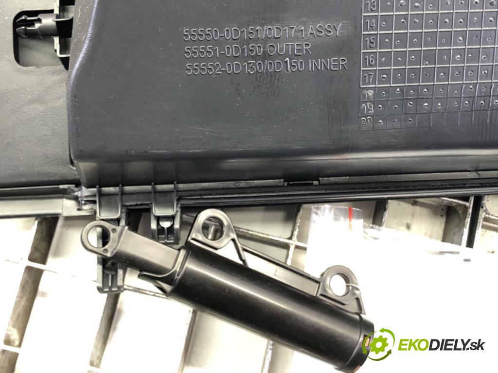 TOYOTA YARIS (_P13_) 2010 - 2022    1.5 (NSP131_) 82 kW [112 KM] benzyna 2017 - 2022  Priehradka, kastlík spolujazdca  (Priehradky, kastlíky)