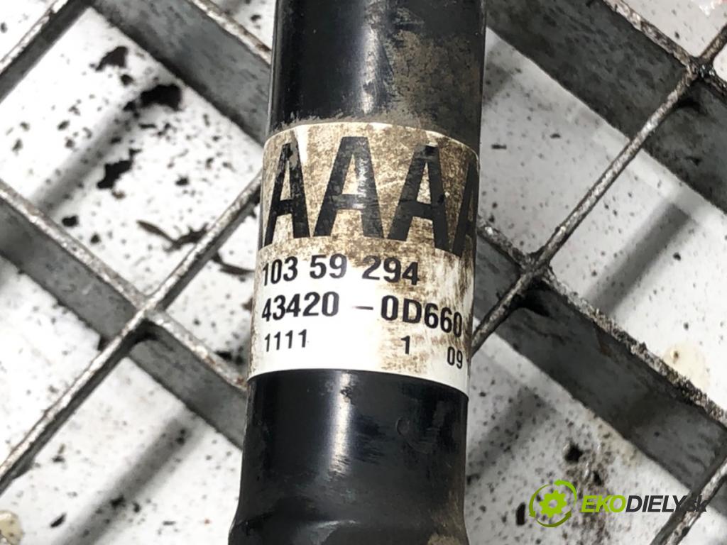 TOYOTA YARIS (_P13_) 2010 - 2022    1.5 (NSP131_) 82 kW [112 KM] benzyna 2017 - 2022  Poloos ľavy predný 43420-0D660