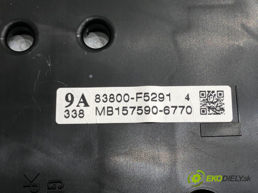 TOYOTA YARIS (_P13_) 2010 - 2022    1.5 (NSP131_) 82 kW [112 KM] benzyna 2017 - 2022  Prístrojovka 83800-F5291 (Prístrojové dosky, displeje)