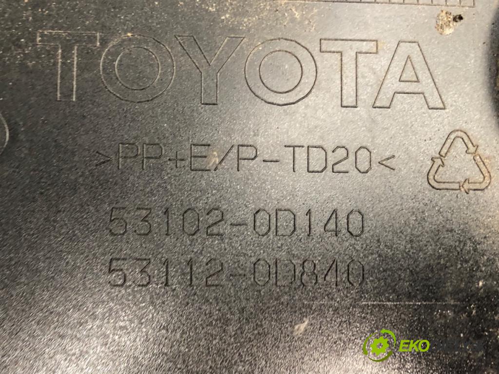 TOYOTA YARIS (_P13_) 2010 - 2022    1.5 (NSP131_) 82 kW [112 KM] benzyna 2017 - 2022  mří nárazníka přední část střední 53102-0D140