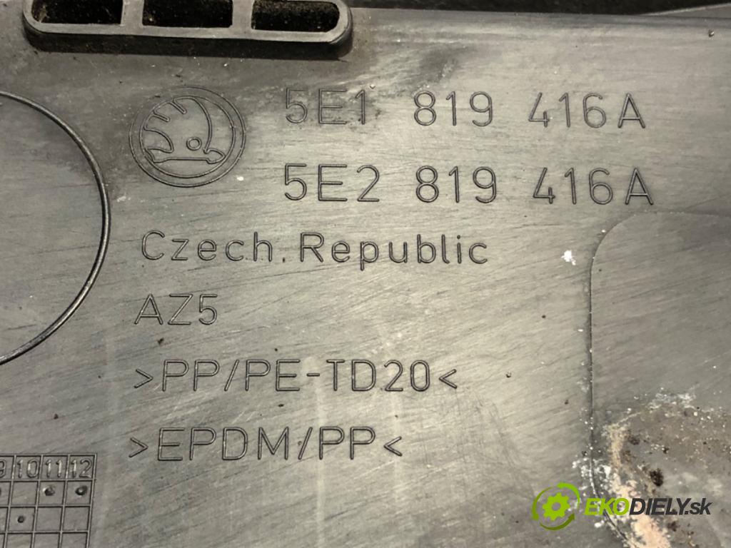 SKODA OCTAVIA III Combi (5E5, 5E6) 2012 - 2022    2.0 TDI 110 kW [150 KM] olej napędowy 2012 - 2022  Torpédo, plast pod čelné okno 5E1819416A (Torpéda)