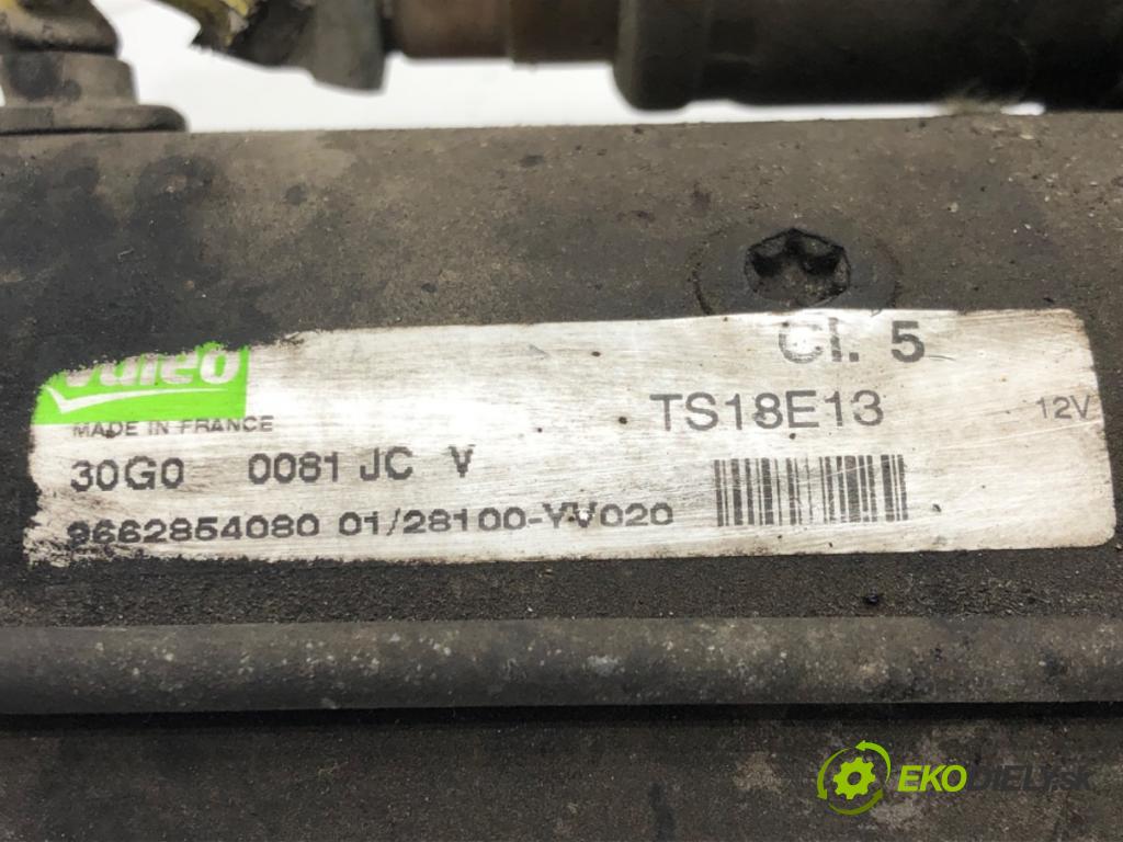 CITROEN C3 II (SC_) 2009 - 2022    1.4 HDi 70 50 kW [68 KM] olej napędowy 2009 - 2022  Štartér 9662854080 (Štartéry)