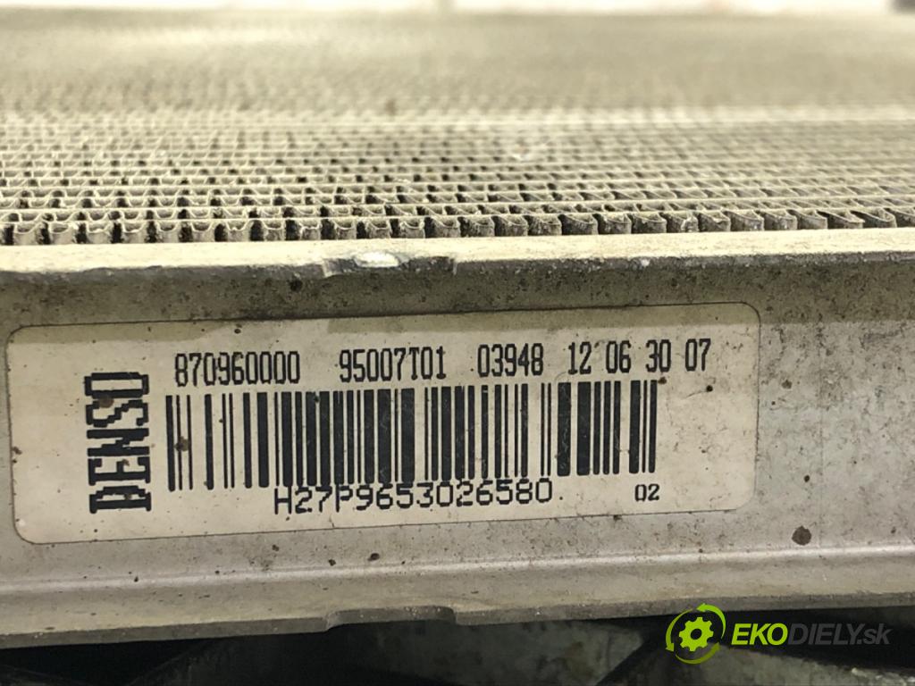 CITROEN C3 II (SC_) 2009 - 2022    1.4 HDi 70 50 kW [68 KM] olej napędowy 2009 - 2022  chladič vody  (Chladiče vody)