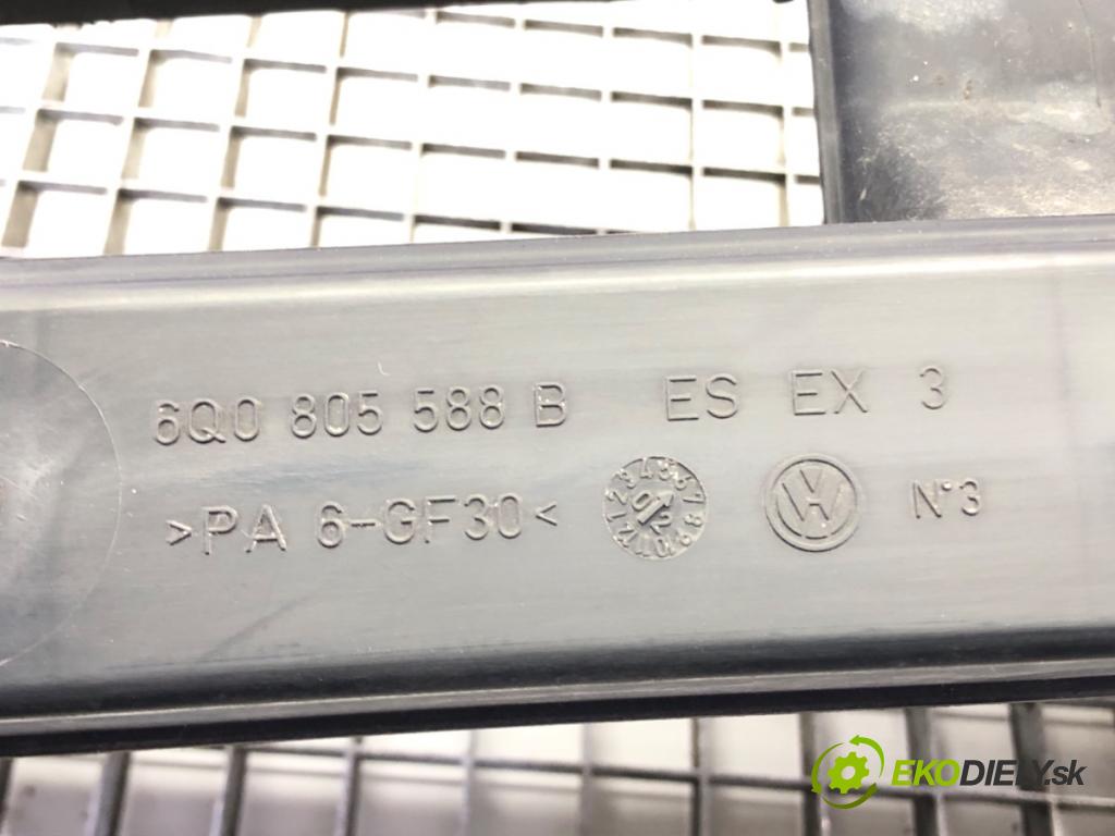 VW POLO (9N_, 9A_) 2001 - 2014    1.4 TDI 55 kW [75 KM] olej napędowy 2001 - 2005  držák přední část 6Q0805588B (Výztuhy přední)