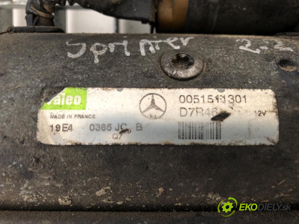 MERCEDES-BENZ SPRINTER 4-t Platforma / podwozie (B904) 1995 - 2012    410 D 75 kW [102 KM] olej napędowy 1996 - 2006  Štartér 0051511301 (Štartéry)