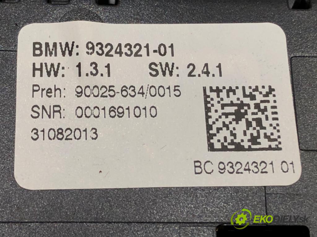 BMW 5 (F10) 2009 - 2016    520 d xDrive 135 kW [184 KM] olej napędowy 2013 - 2014  Panel ovládania kúrenia 9324321 (Prepínače, spínače, tlačidlá a ovládače kúrenia)