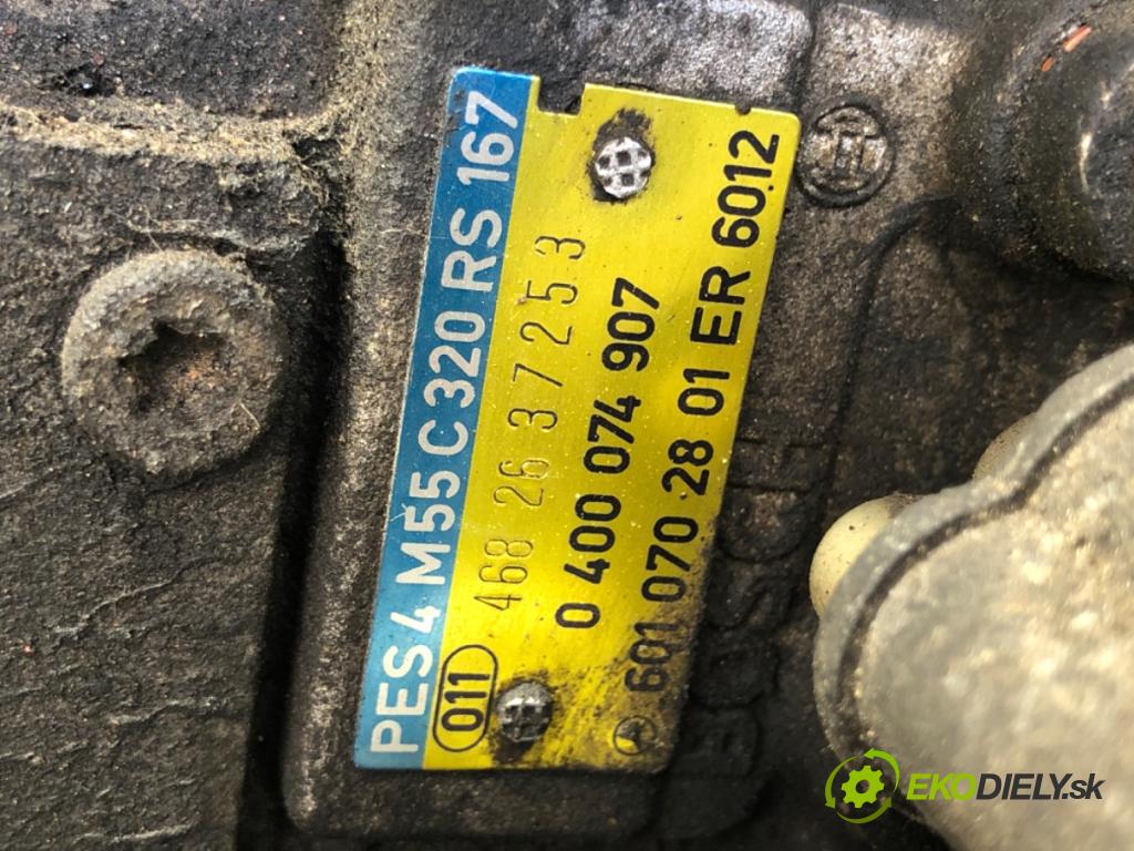 MERCEDES-BENZ T1 Skrzynia (B602) 1982 - 1996    308 D 2.3 60 kW [82 KM] olej napędowy 1989 - 1996  Pumpa vstrekovacia 0400074907 6010702801 (Vstrekovacie čerpadlá)