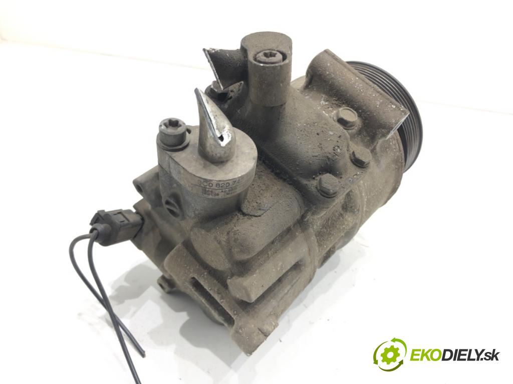 VW PASSAT B6 (3C2) 2005 - 2010    1.9 TDI 77 kW [105 KM] olej napędowy 2005 - 2010  kompresor klimatizace 1K0820803S (Kompresory)