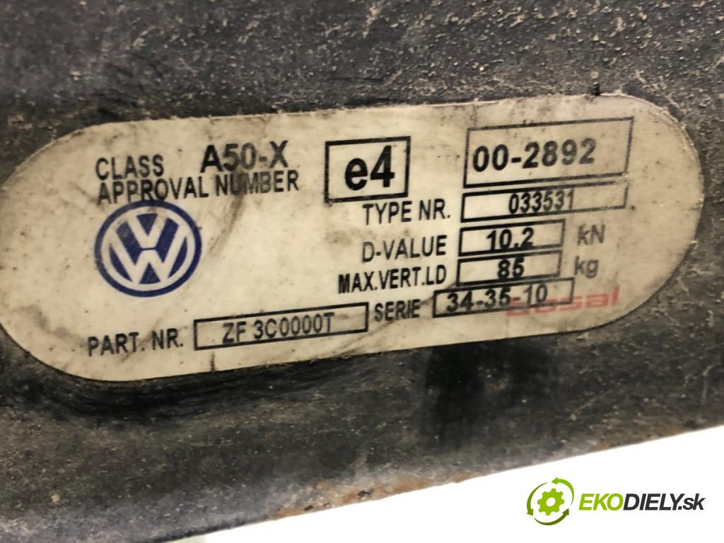 VW PASSAT B6 (3C2) 2005 - 2010    1.9 TDI 77 kW [105 KM] olej napędowy 2005 - 2010  Hák tažné zařízení ZF3C0000T (Tažná zařízení)