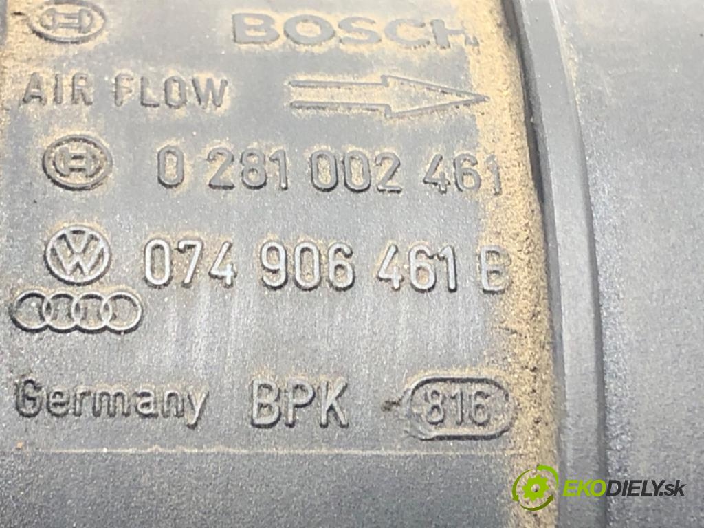 VW PASSAT B6 Variant (3C5) 2005 - 2011    2.0 TDI 103 kW [140 KM] olej napędowy 2005 - 2009  Váha vzduchu 0281002461 074906461B (Váhy vzduchu)