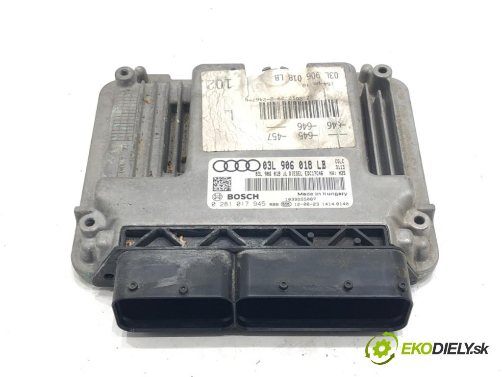 AUDI A6 C7 (4G2, 4GC) 2010 - 2018    2.0 TDI 130 kW [177 KM] olej napędowy 2011 - 2018  riadiaca jednotka Motor 03L906018LB (Riadiace jednotky)