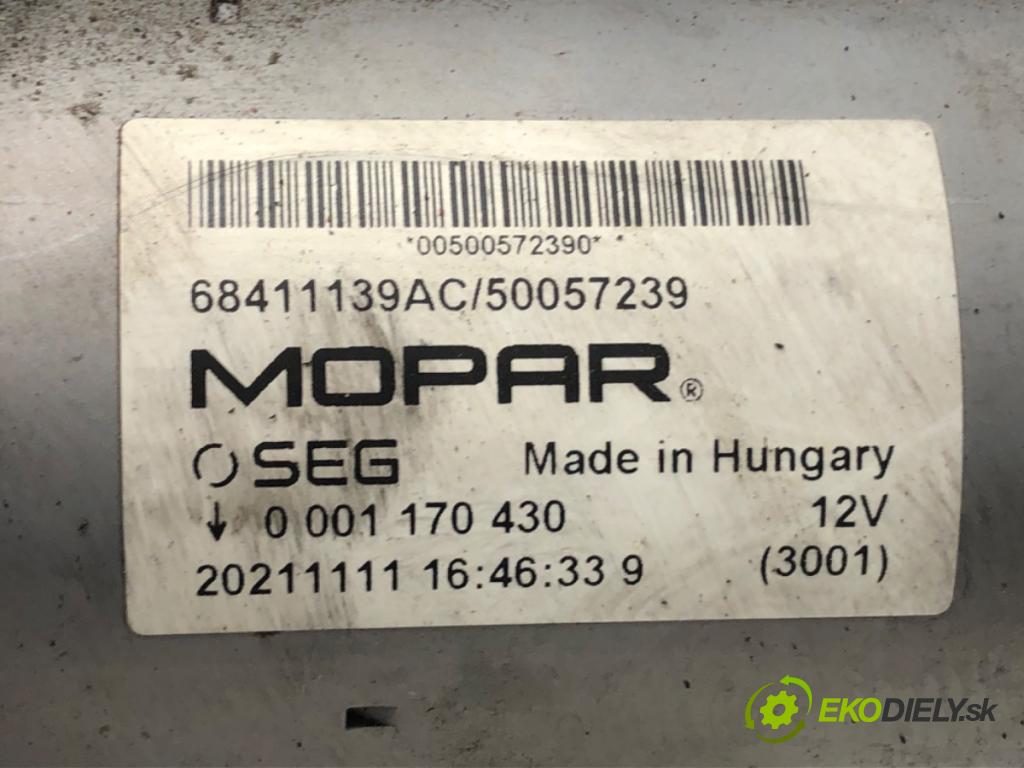 JEEP COMPASS (MP, M6) 2016 - 2022    1.3 2WD 110 kW [150 KM] benzyna 2020 - 2022  Štartér 68411139AC (Štartéry)