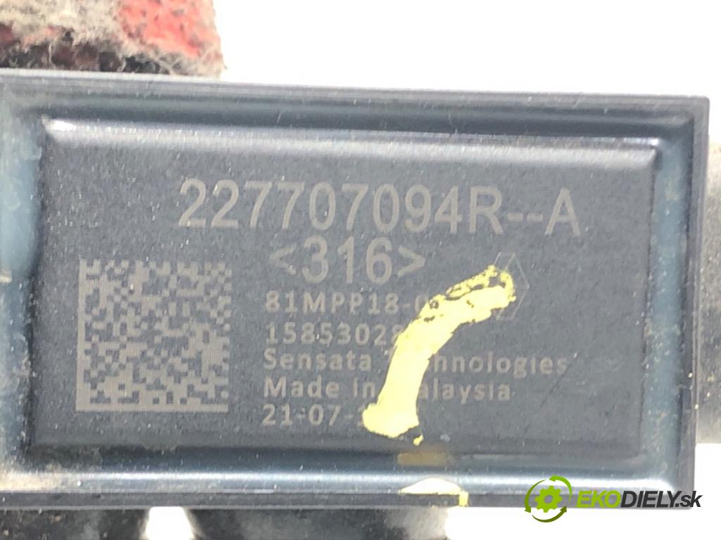 DACIA SANDERO III 2021 - 2022    1.0 TCe 100 ECO-G 74 kW [101 KM] Benzyna / gaz samochodowy (LPG) 2021 - 2022  snímač tlaku spalín 227707094R