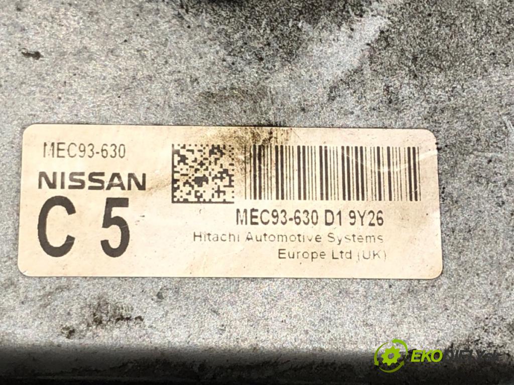 NISSAN QASHQAI / QASHQAI +2 I (J10, NJ10, JJ10E) 2006 - 2014    1.6 84 kW [114 KM] benzyna 2007 - 2013  riadiaca jednotka Motor MEC93-630 (Riadiace jednotky)