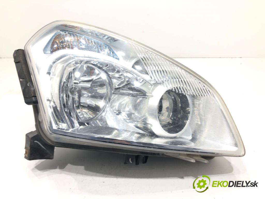 NISSAN QASHQAI / QASHQAI +2 I (J10, NJ10, JJ10E) 2006 - 2014    1.6 84 kW [114 KM] benzyna 2007 - 2013  Svetlomet pravy predný 