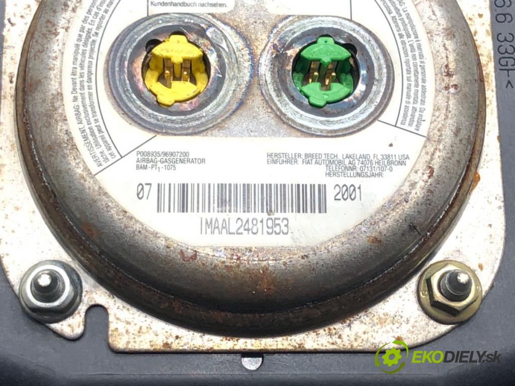 FIAT STILO (192_) 2001 - 2010    1.9 JTD (192_XE1A) 85 kW [115 KM] olej napędowy 2001 - 2006  AirBag spolujazdca  (Airbagy)