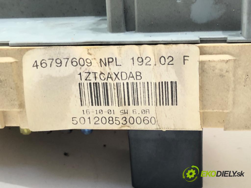 FIAT STILO (192_) 2001 - 2010    1.9 JTD (192_XE1A) 85 kW [115 KM] olej napędowy 2001 - 2006  modul BSI 46797609 (Pojistkové skříňky)