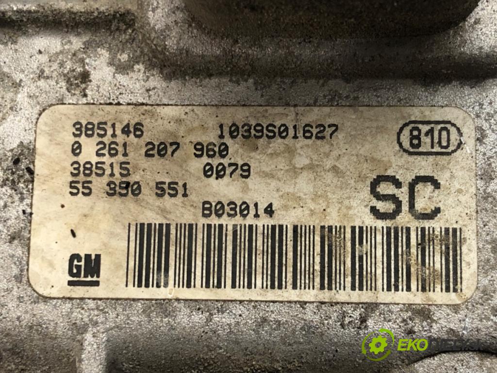OPEL CORSA C (X01) 2000 - 2009    1.0 (F08, F68) 43 kW [58 KM] benzyna 2000 - 2003  riadiaca jednotka Motor 55390551 (Riadiace jednotky)