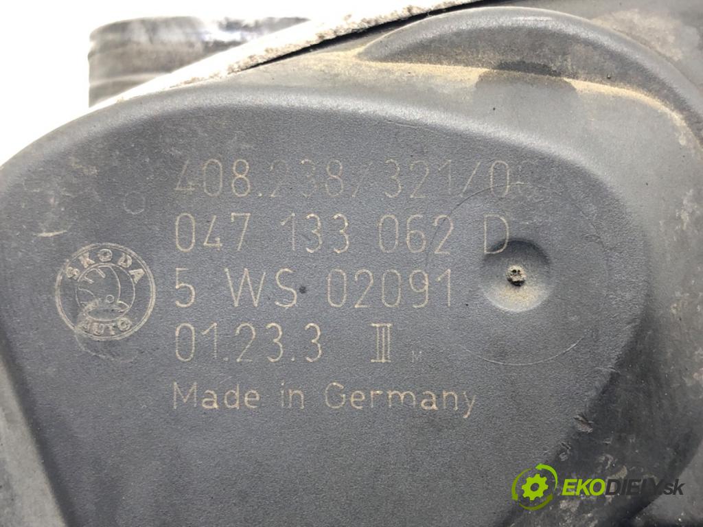 SKODA FABIA I (6Y2) 1999 - 2008    1.4 44 kW [60 KM] benzyna 2000 - 2002  Škrtiaca klapka 047133062D (Škrtiace klapky)