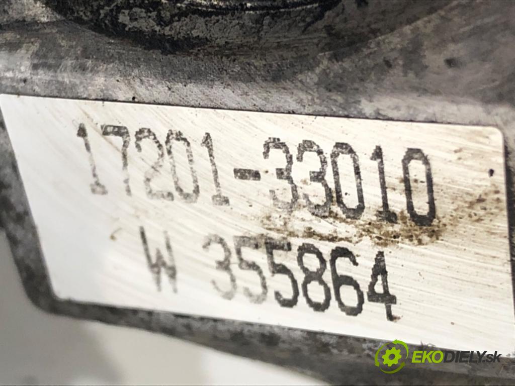 TOYOTA YARIS (_P1_) 1999 - 2005    1.4 D-4D (NLP10_) 55 kW [75 KM] olej napędowy 2001 - 2005  turbo 17201-33010 (Turbodúchadla (kompletní))