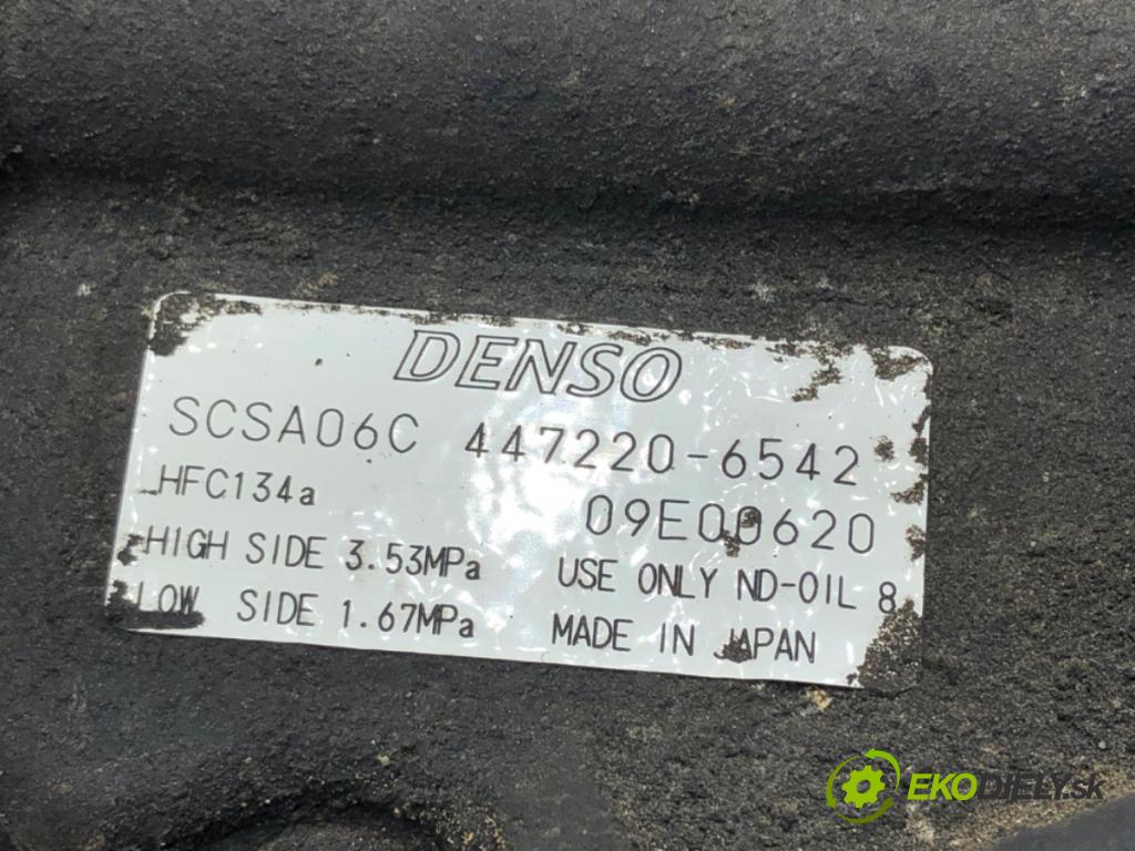 TOYOTA YARIS (_P1_) 1999 - 2005    1.4 D-4D (NLP10_) 55 kW [75 KM] olej napędowy 2001 - 2005  Kompresor klimatizácie 447220-6542 (Kompresory klimatizácie)