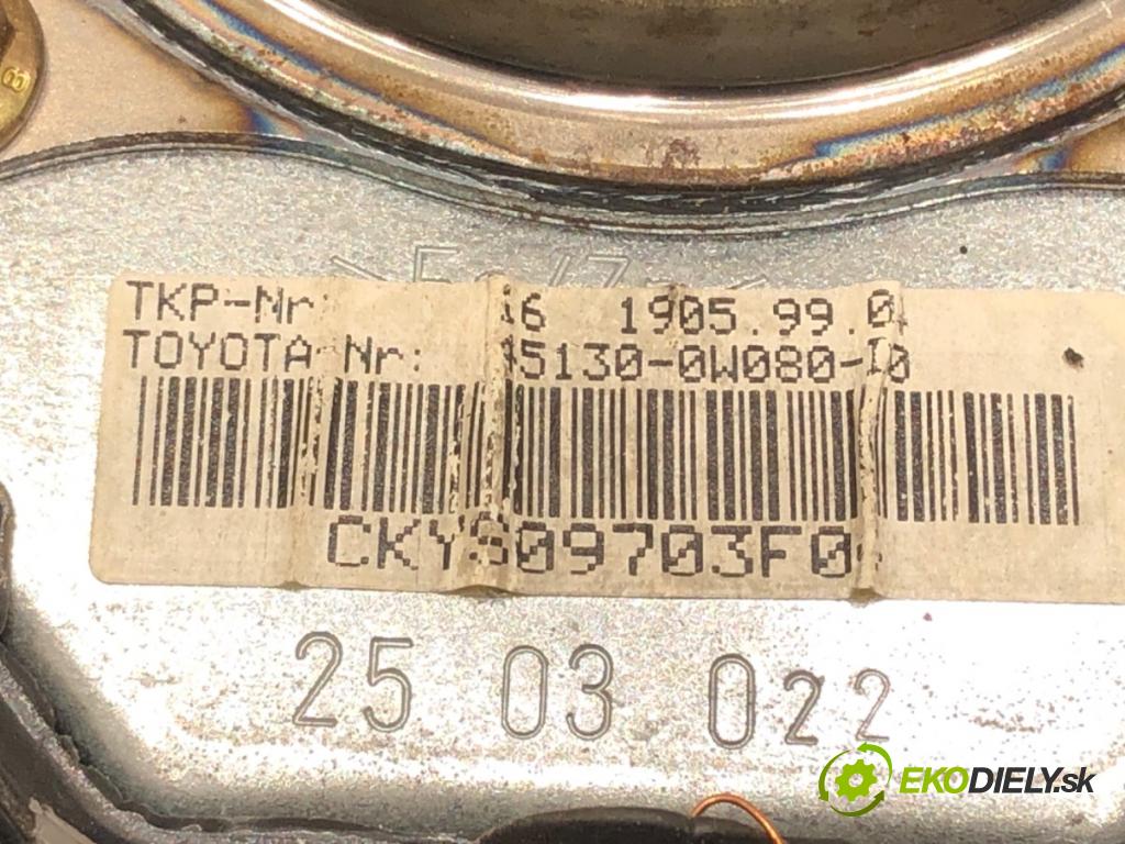TOYOTA YARIS (_P1_) 1999 - 2005    1.4 D-4D (NLP10_) 55 kW [75 KM] olej napędowy 2001 - 2005  AirBag volantu  (Airbagy)