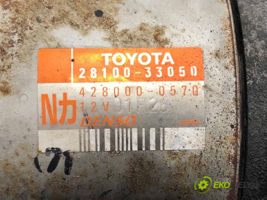 TOYOTA YARIS (_P1_) 1999 - 2005    1.4 D-4D (NLP10_) 55 kW [75 KM] olej napędowy 2001 - 2005  Štartér 28100-33050 (Štartéry)