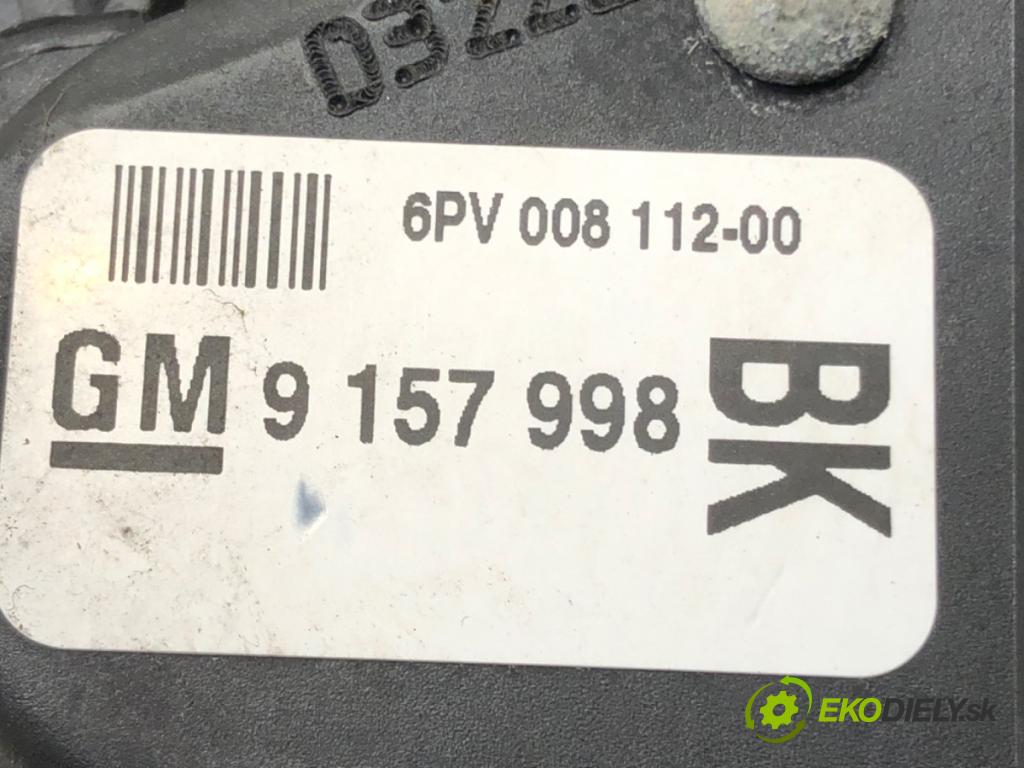 OPEL ASTRA G liftback (T98) 1998 - 2009    1.6 LPG (F08, F48) 74 kW [101 KM] Benzyna / gaz samochodowy (LPG) 1998 - 2005  Potenciometer plynu 9157998 (Pedále)