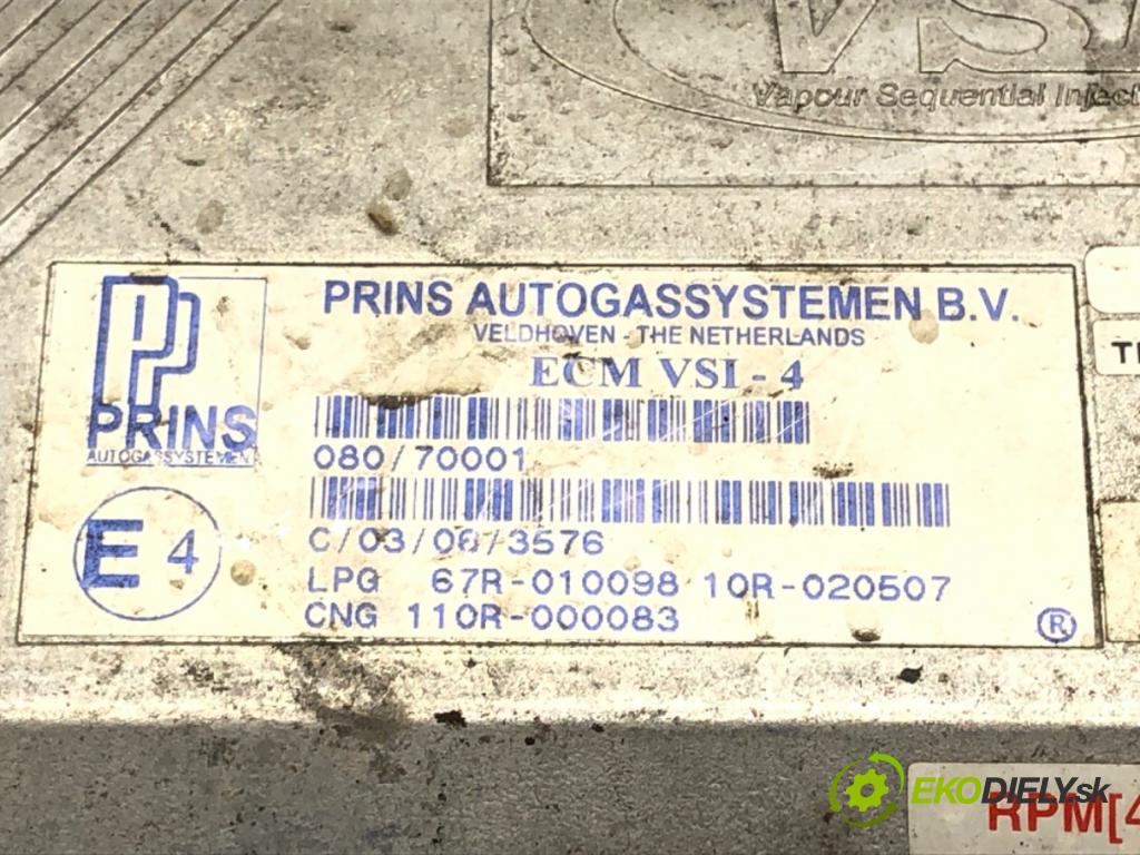 OPEL ASTRA G liftback (T98) 1998 - 2009    1.6 LPG (F08, F48) 74 kW [101 KM] Benzyna / gaz samochodowy (LPG) 1998 - 2005  riadiaca jednotka do plynu LPG ECM VSI-4 (Riadiace jednotky)