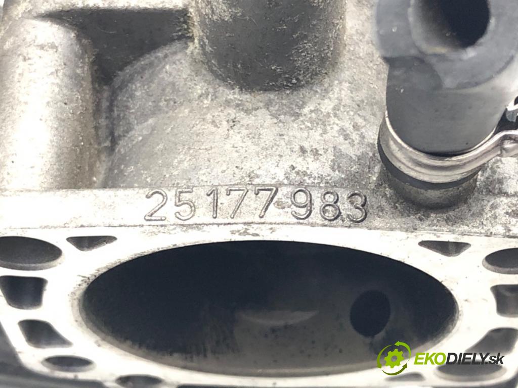 OPEL ASTRA G liftback (T98) 1998 - 2009    1.6 (F08, F48) 62 kW [84 KM] benzyna 2000 - 2005  Škrtiaca klapka 25177983 (Škrtiace klapky)