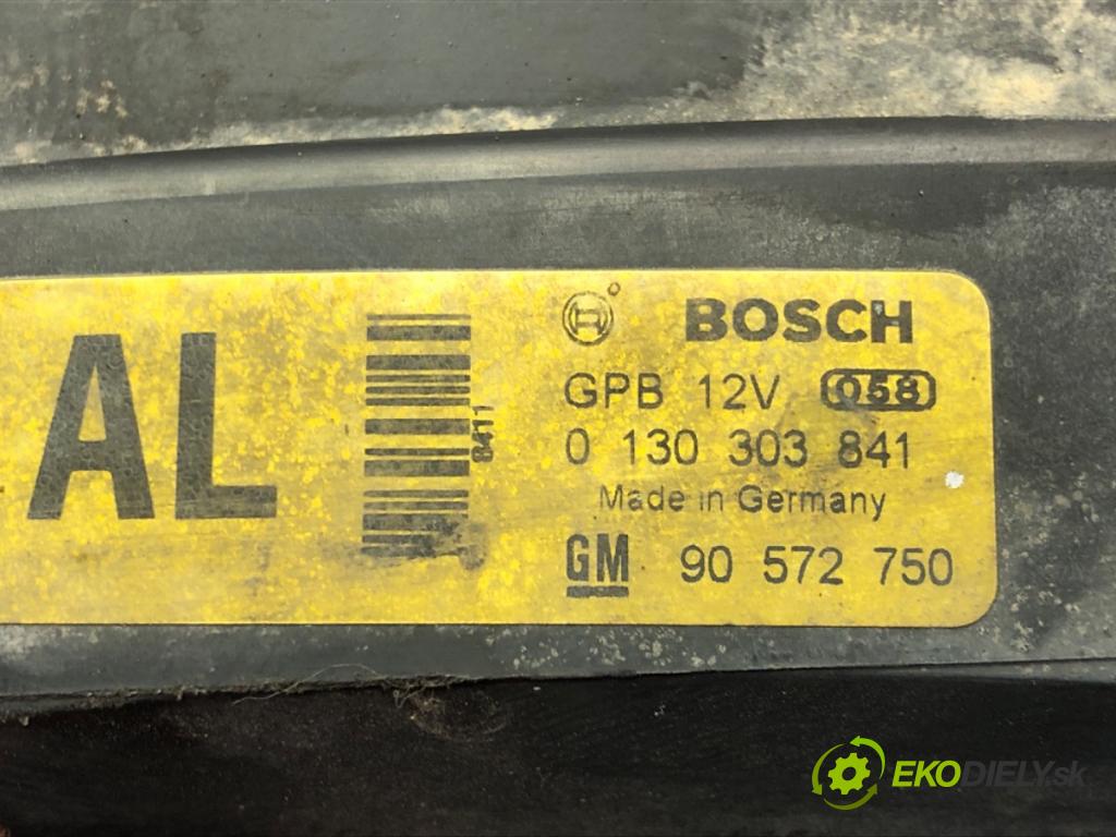 OPEL ASTRA G liftback (T98) 1998 - 2009    1.6 (F08, F48) 62 kW [84 KM] benzyna 2000 - 2005  Ventilátor chladiča 0130303841 90572750 (Ventilátory)