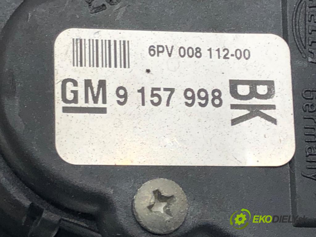 OPEL ASTRA G liftback (T98) 1998 - 2009    2.0 DTI 16V (F08, F48) 74 kW [101 KM] olej napędowy 1999 - 2005  Potenciometer plynu  (Pedále)