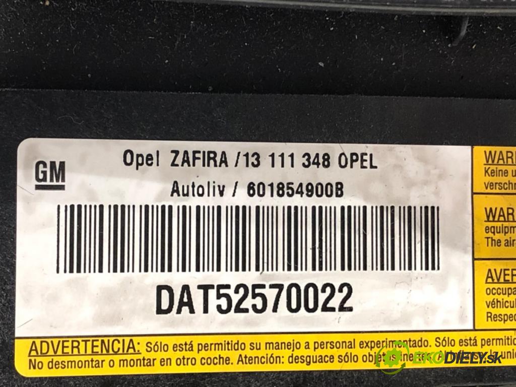 OPEL ZAFIRA B Nadwozie pełne/minivan (A05) 2005 - 2015    1.9 CDTI VAN (M75) 88 kW [120 KM] olej napędowy 2005 - 2015  AirBag volantu 13111348 (Airbagy)