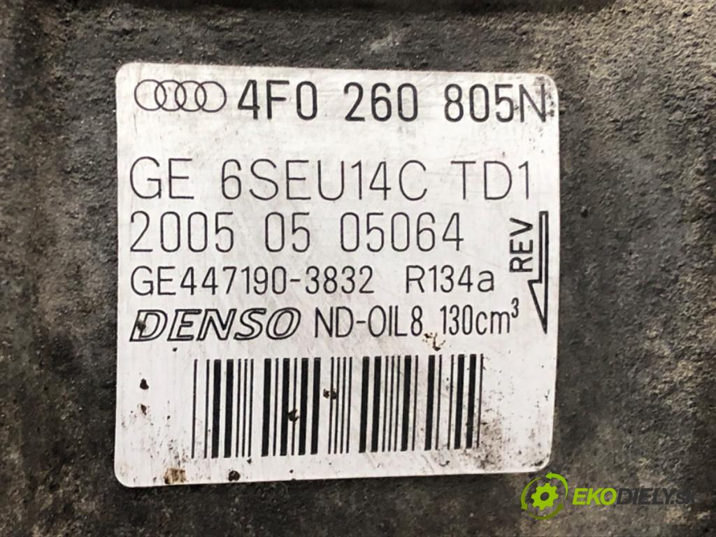 AUDI A6 C6 Avant (4F5) 2004 - 2011    3.0 TDI quattro 165 kW [225 KM] olej napędowy 2005 - 2006  kompresor klimatizace 4F0260805N (Kompresory)