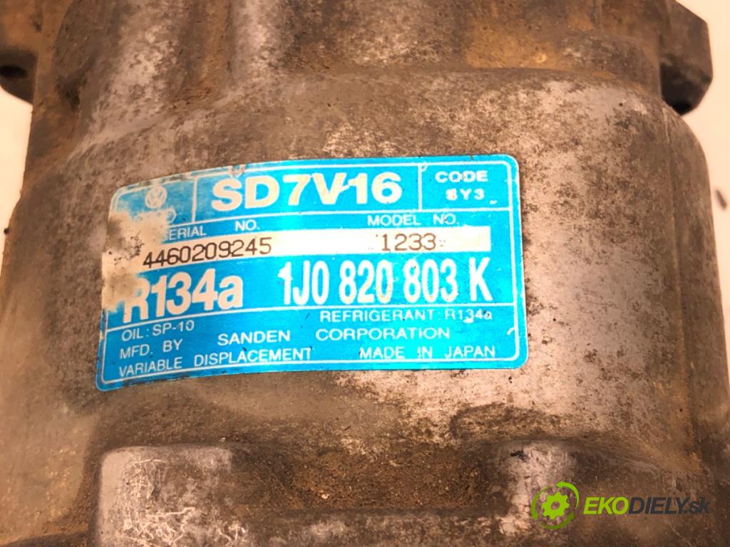 SEAT IBIZA II (6K1) 1993 - 2002    1.9 TDI 81 kW [110 KM] olej napędowy 1997 - 2002  kompresor klimatizace 1J0820803K (Kompresory)