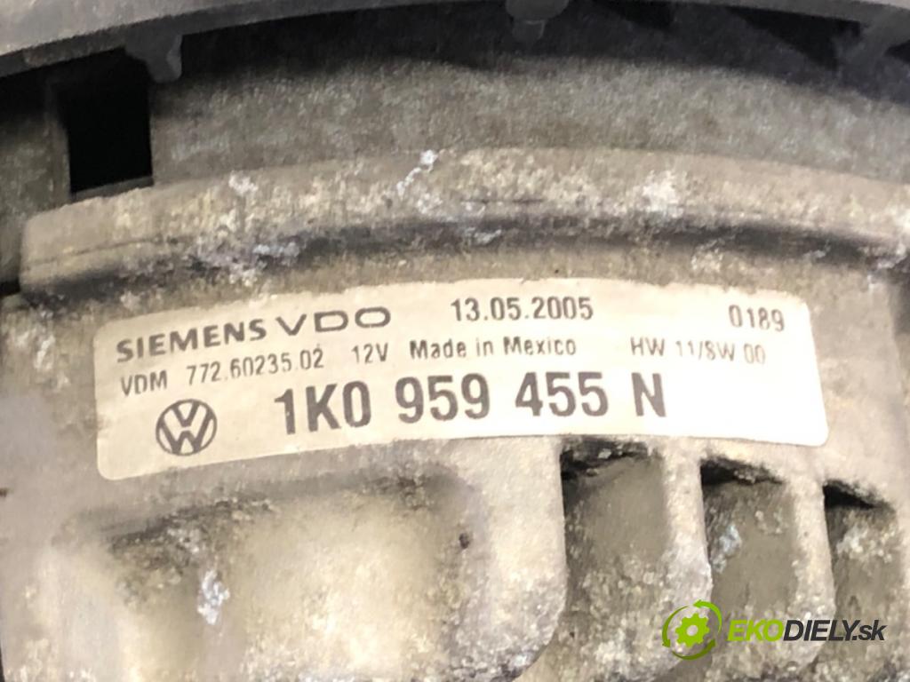 VW JETTA III (1K2) 2004 - 2013    1.9 TDI 77 kW [105 KM] olej napędowy 2005 - 2010  Ventilátor chladiča 1K0959455N (Ventilátory)