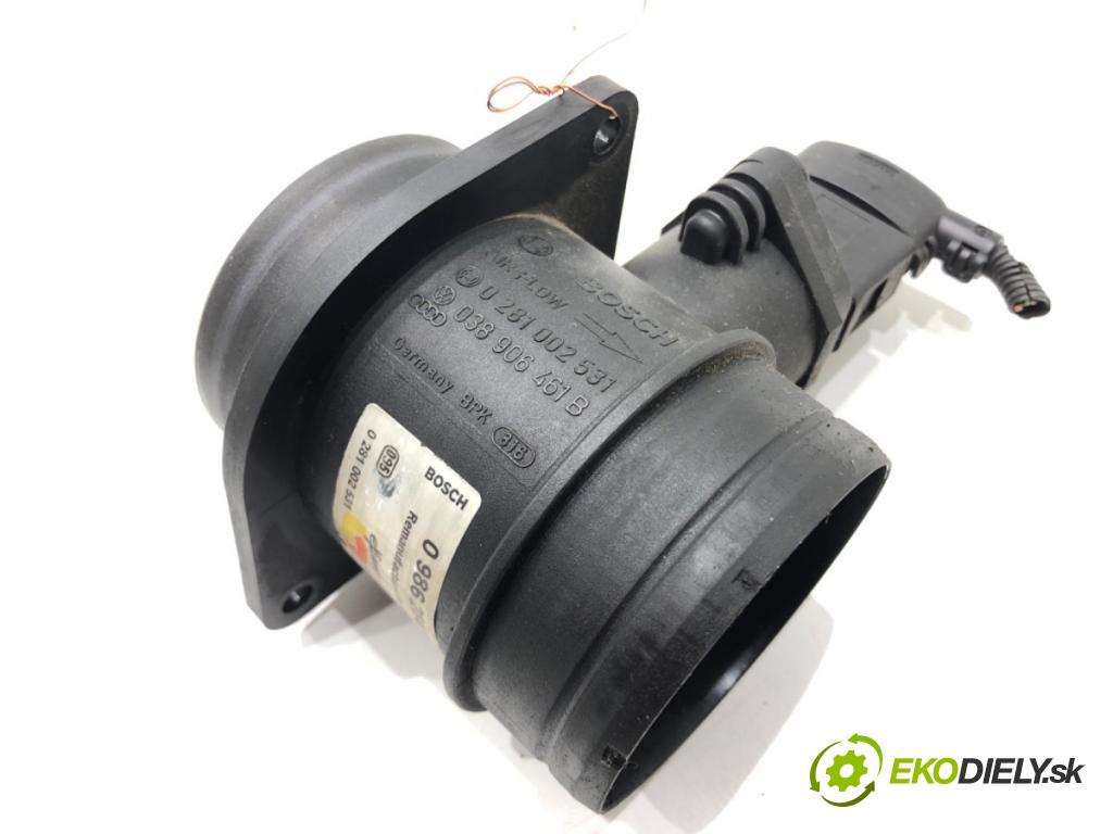 VW JETTA III (1K2) 2004 - 2013    1.9 TDI 77 kW [105 KM] olej napędowy 2005 - 2010  Váha vzduchu 0281002531 (Váhy vzduchu)