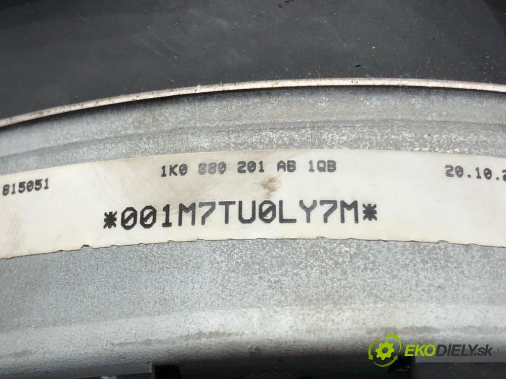 VW JETTA III (1K2) 2004 - 2013    1.9 TDI 77 kW [105 KM] olej napędowy 2005 - 2010  AirBag volantu 1K0880201AB (Airbagy)