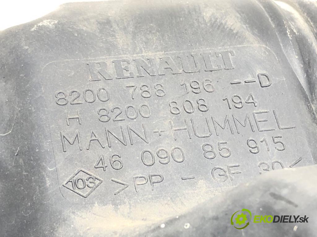 RENAULT KANGOO / GRAND KANGOO II (KW0/1_) 2008 - 2022    1.5 dCi 85 (KW0K, KW0L, KW0B) 63 kW [86 KM] olej napędowy 2008 - 2022  Obal filtra vzduchu 8200788196D (Obaly filtrov vzduchu)